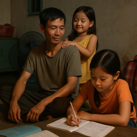 Ông bố U30 tự thân nuôi hai con nhỏ: “Tôi không thép, tôi chỉ là một người cha”